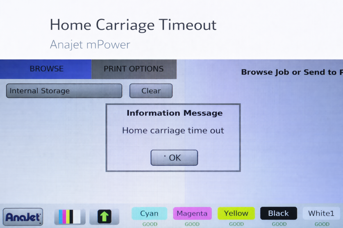 Anajet Mpower - Home Carriage Timeout