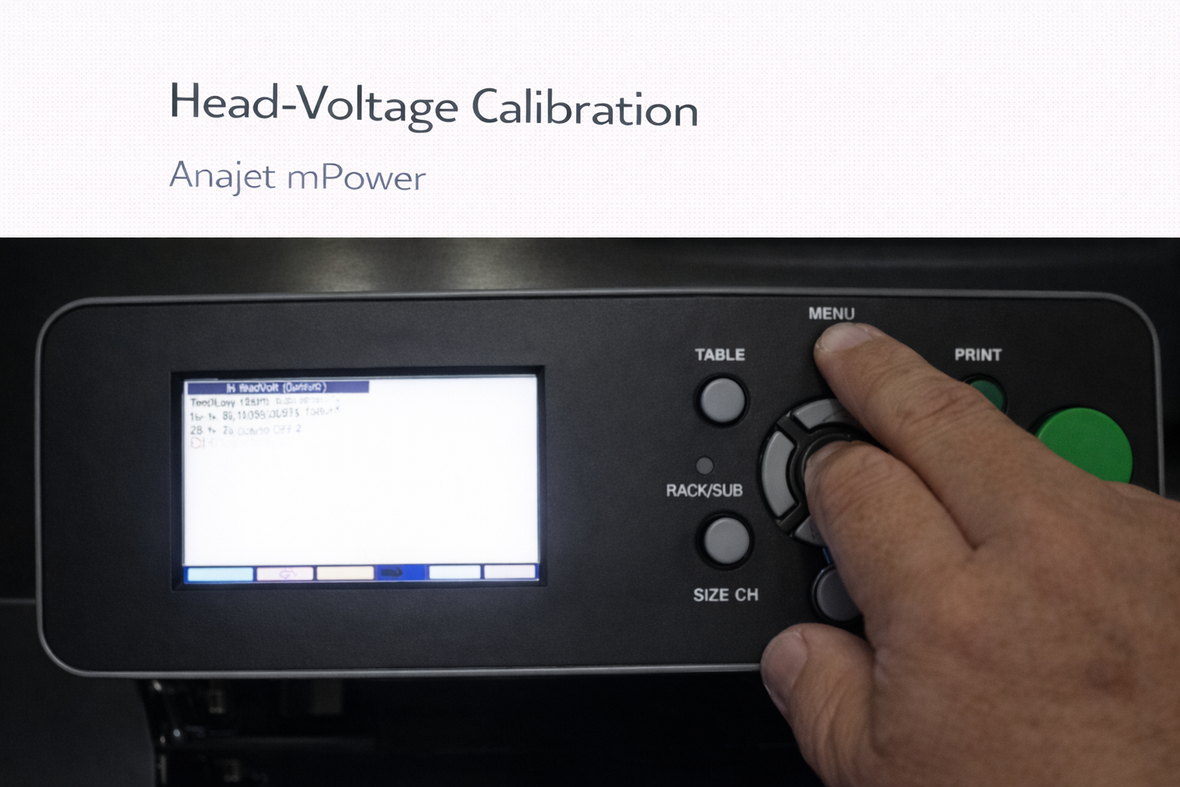 Head-Voltage Calibration on the Anajet mPower