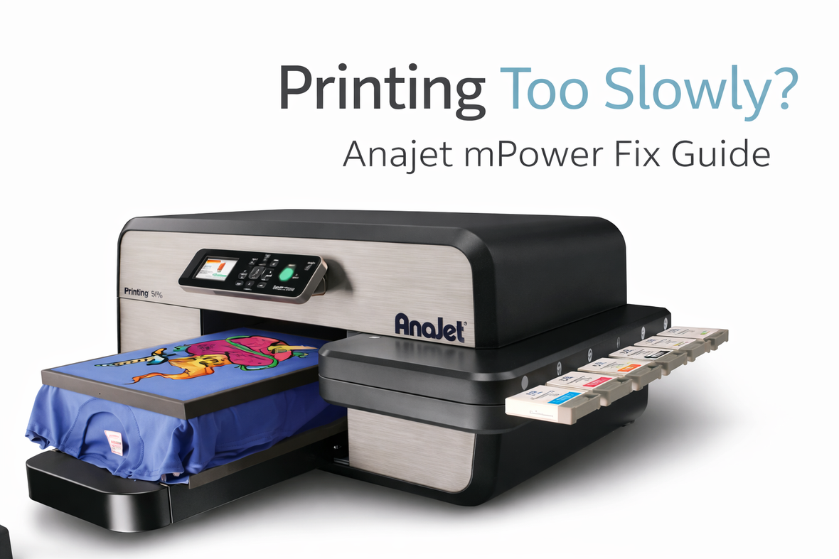 Printing too slowly on the Anajet Mpower