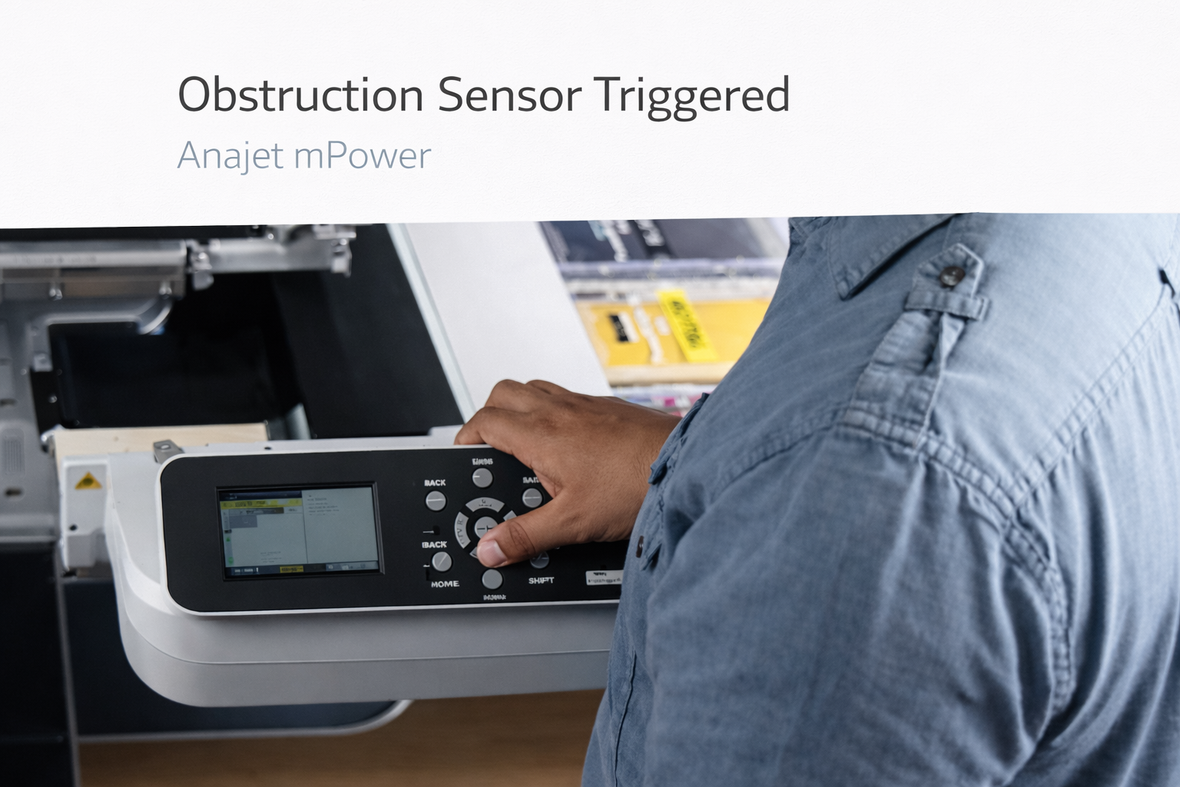 Anajet Mpower - Obstruction Sensor Triggered