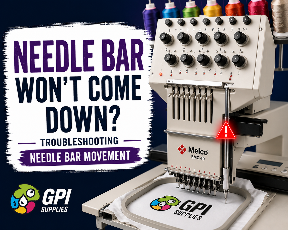 EMC 10: Needle Bar Will Not Come Down to Sew