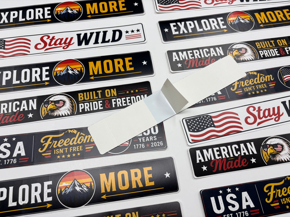 GF 201QS Quick-Split scored liner on permanent printable vinyl stickers and decals
