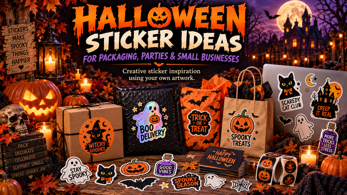 Halloween Sticker Ideas for Packaging, Parties & Small Businesses
