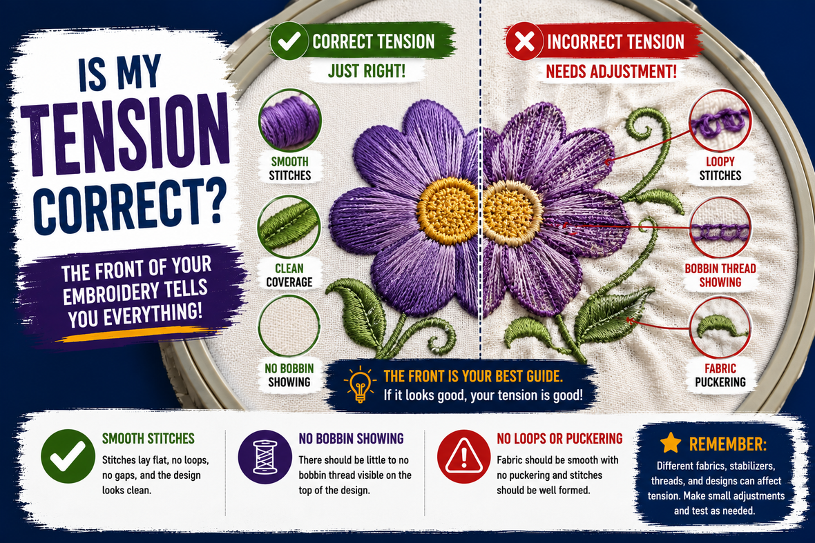 How do I tell if my tension is correct?