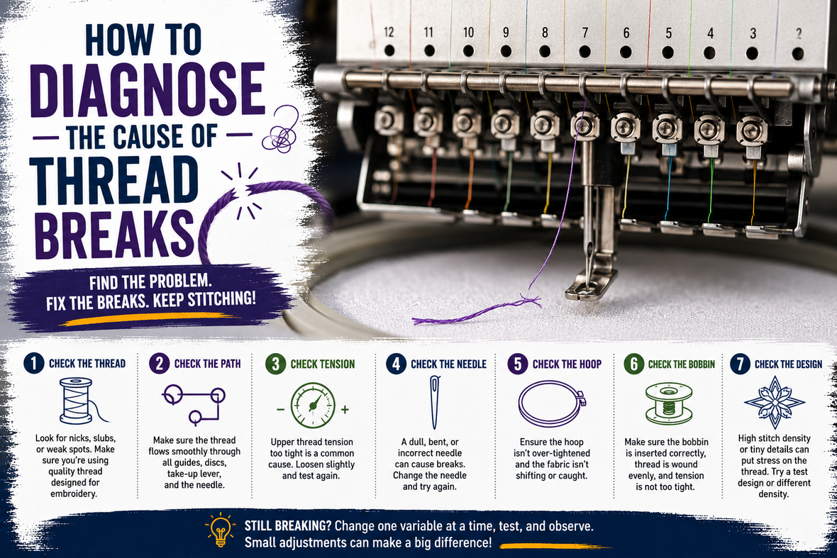 How to diagnose the cause of thread Breaks