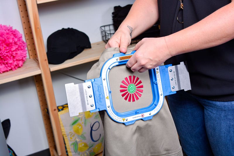 Embroidery Placement & hooping for polo shirts