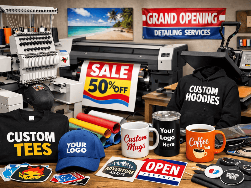 The Most Common Supplies Every Print Shop Needs (DTF, DTG, UV, Sublimation, Embroidery &amp; Vinyl)