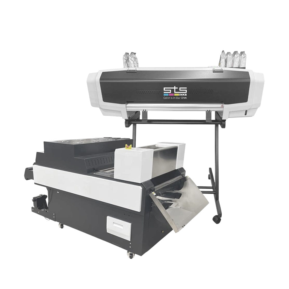 STS DTF printer with a shaker and dryer unit 