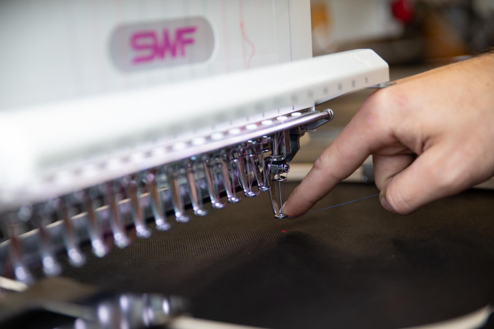 Move stitches forward on SWF Machine