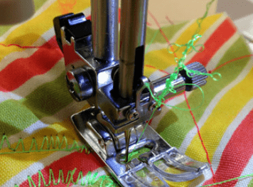 Embroidery thread is frayed after it is cut