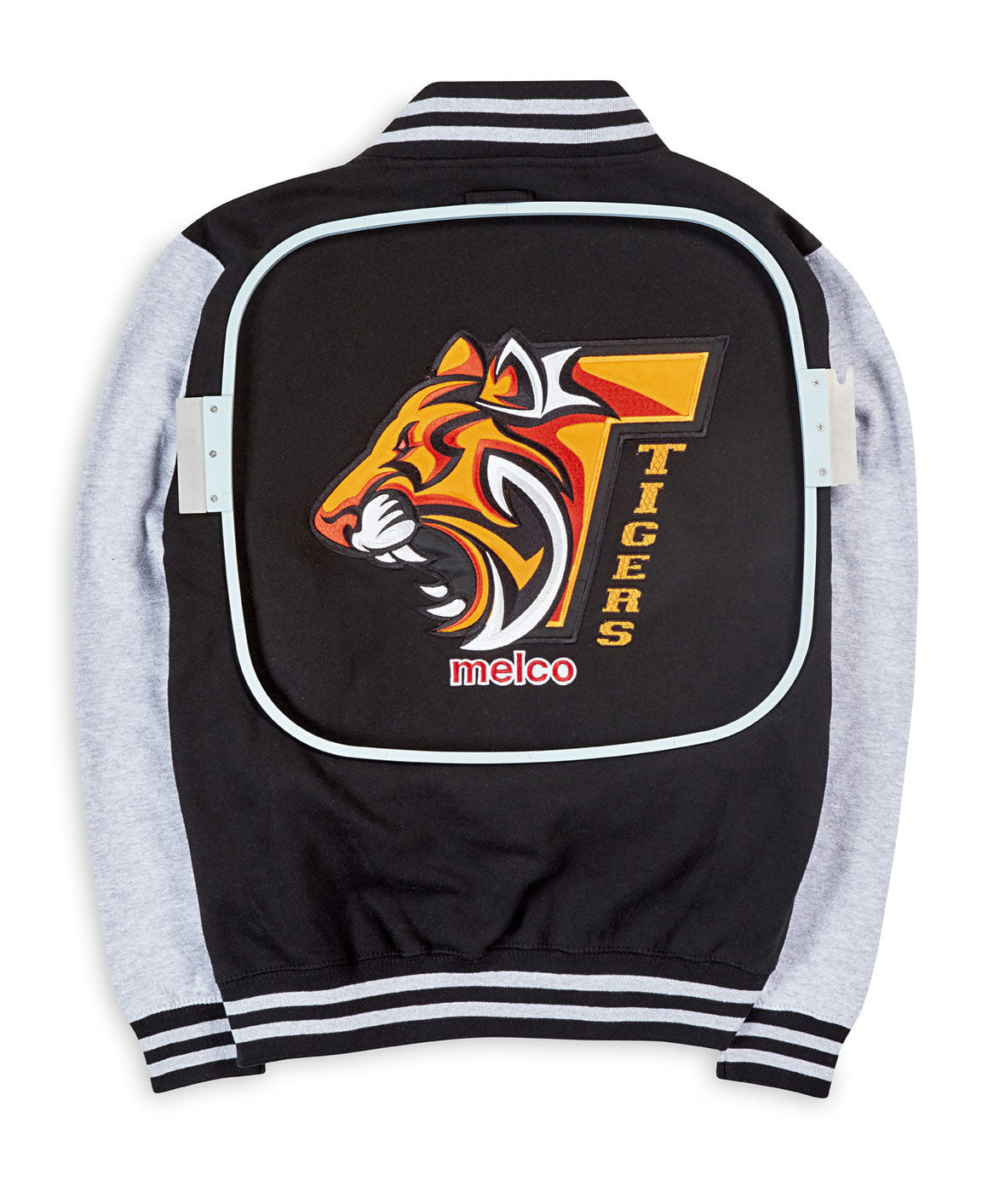Embroidery placement & hooping for jackets