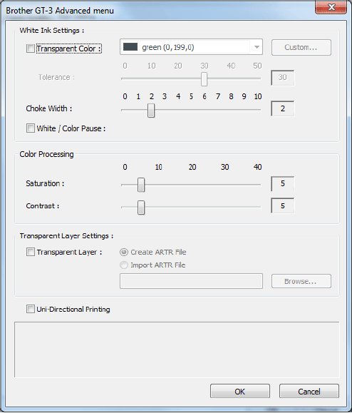 Getting to the Advanced Menu on the Brother GT3 Series Garment Printers