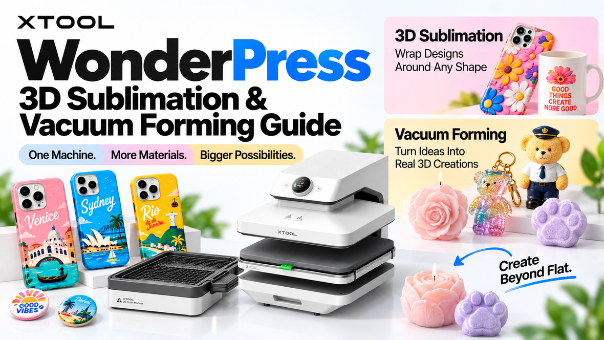 wonderpress vacuum forming guide and 3d sublimation