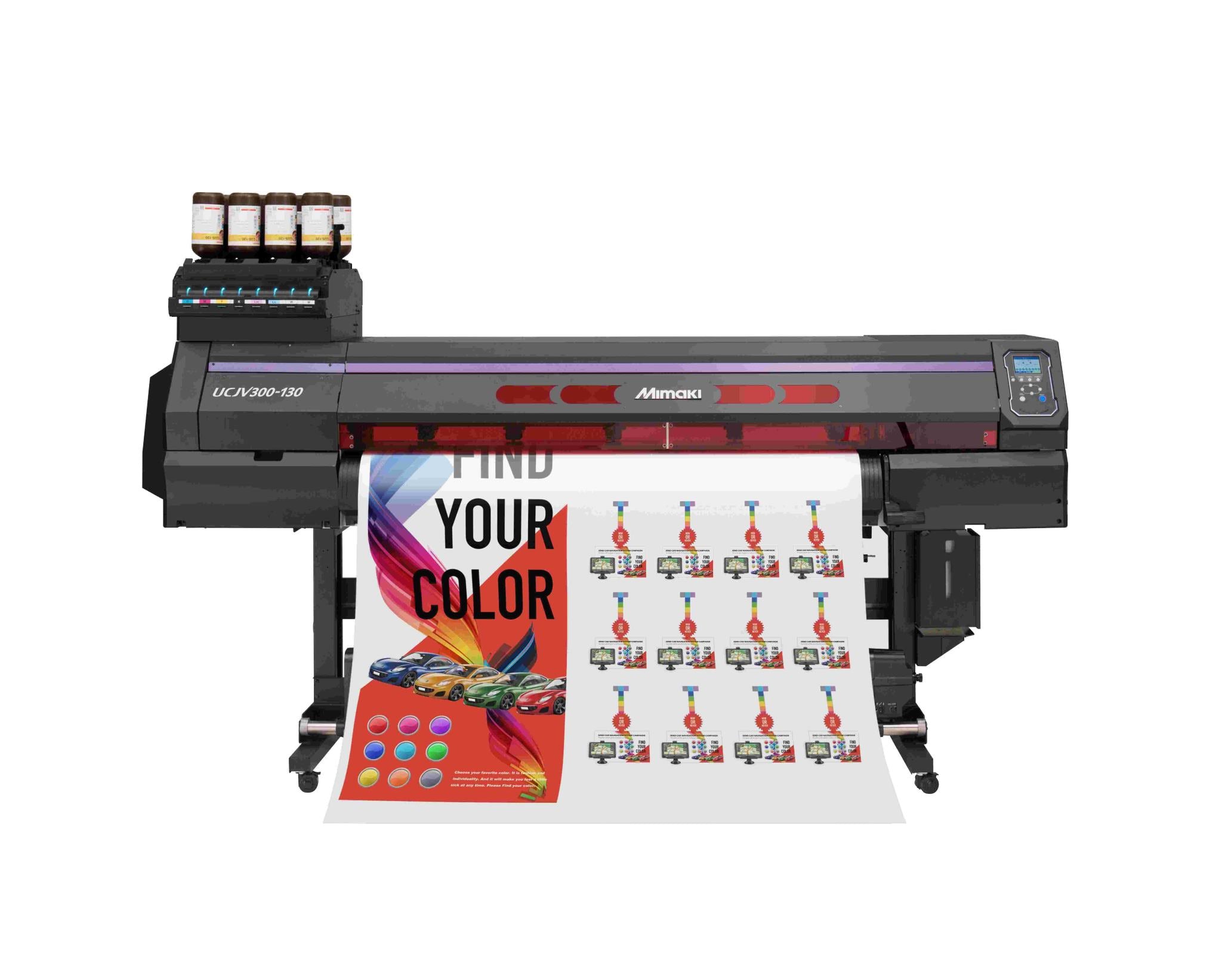 make stickers with the Mimaki UCJV300-75 UV Printer/Cutter