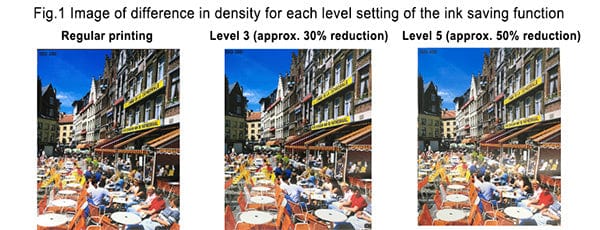Ink Saving Function