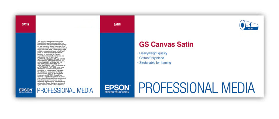 Epson GS Canvas Satin Paper | Rolls