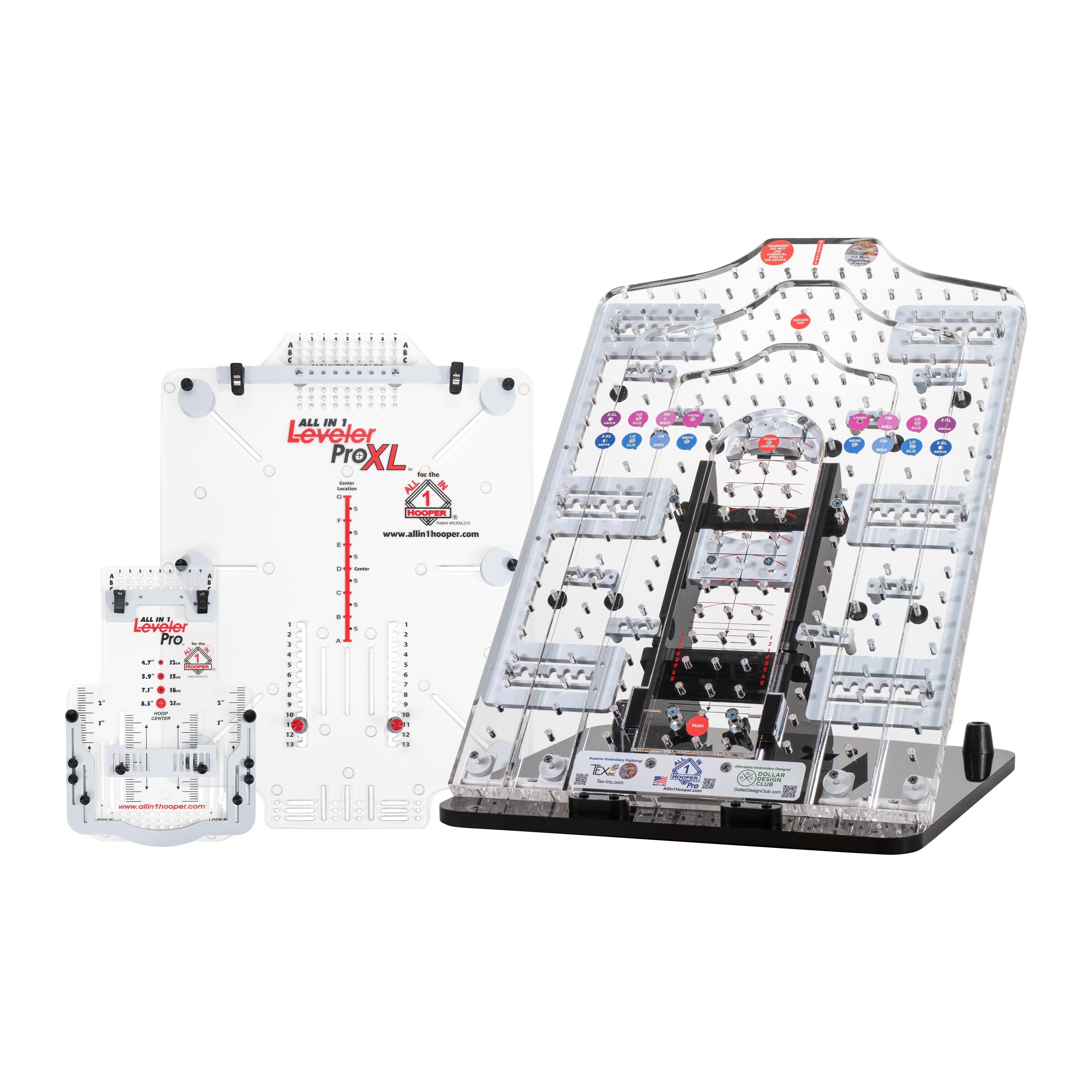 The TexInc All-in-1 Hooper Pro Kit is the ultimate embroidery starter kit, featuring everything you need for precise and efficient garment positioning.