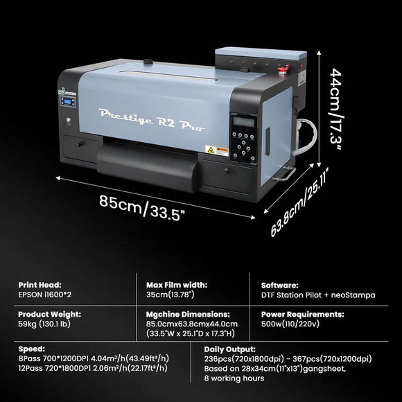 DTF Station DTF Printing Prestige R2 Pro DTF Printer