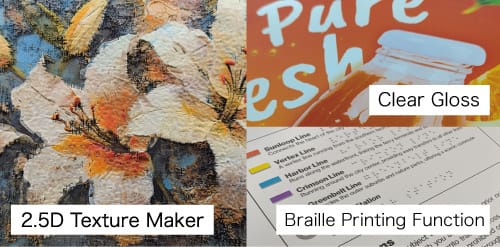 Add texture, clear finishes and dimensional detail