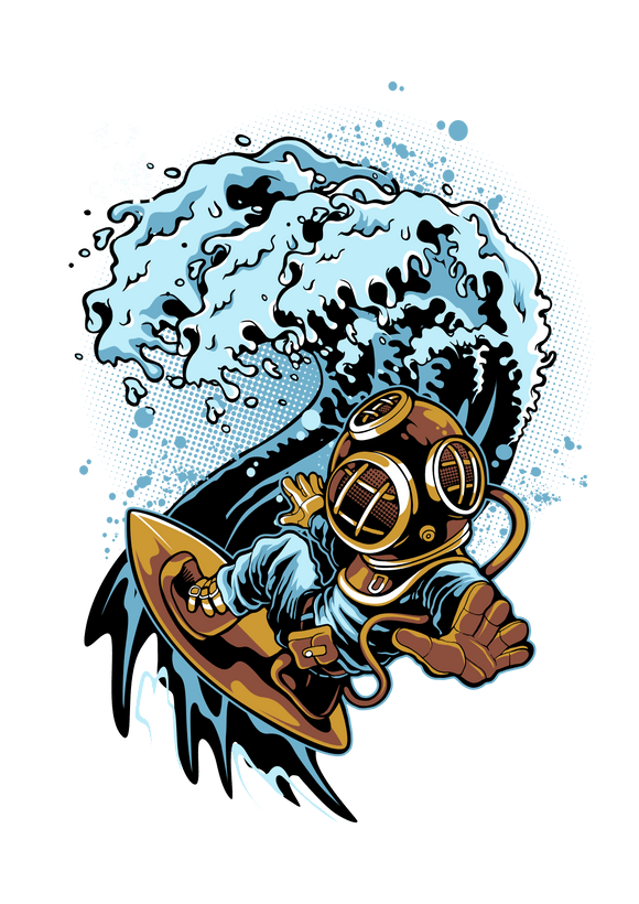 GPI Supplies Graphic Image DEEP SEA SURFER Design