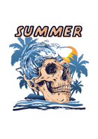 GPI Supplies Graphic Image TROPICAL SUMMER & SKULL Design