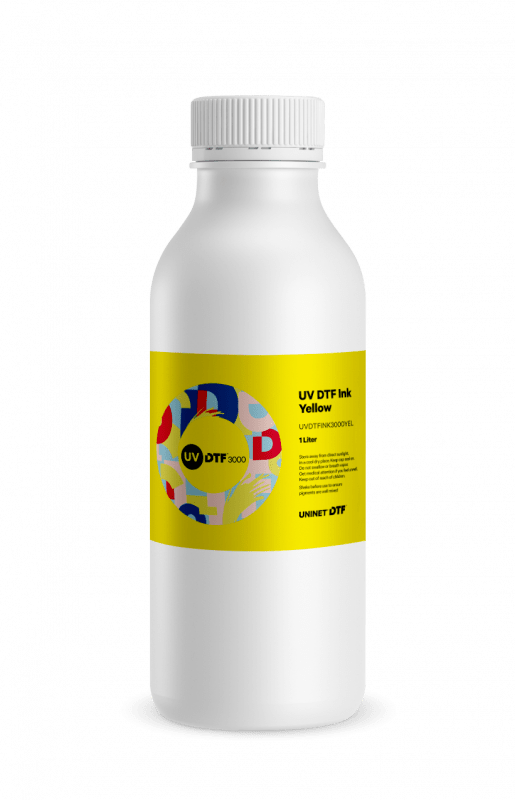 iColor Ink Yellow Uninet 3000 UV Direct To Film (DTF) Ink | 1 Liter