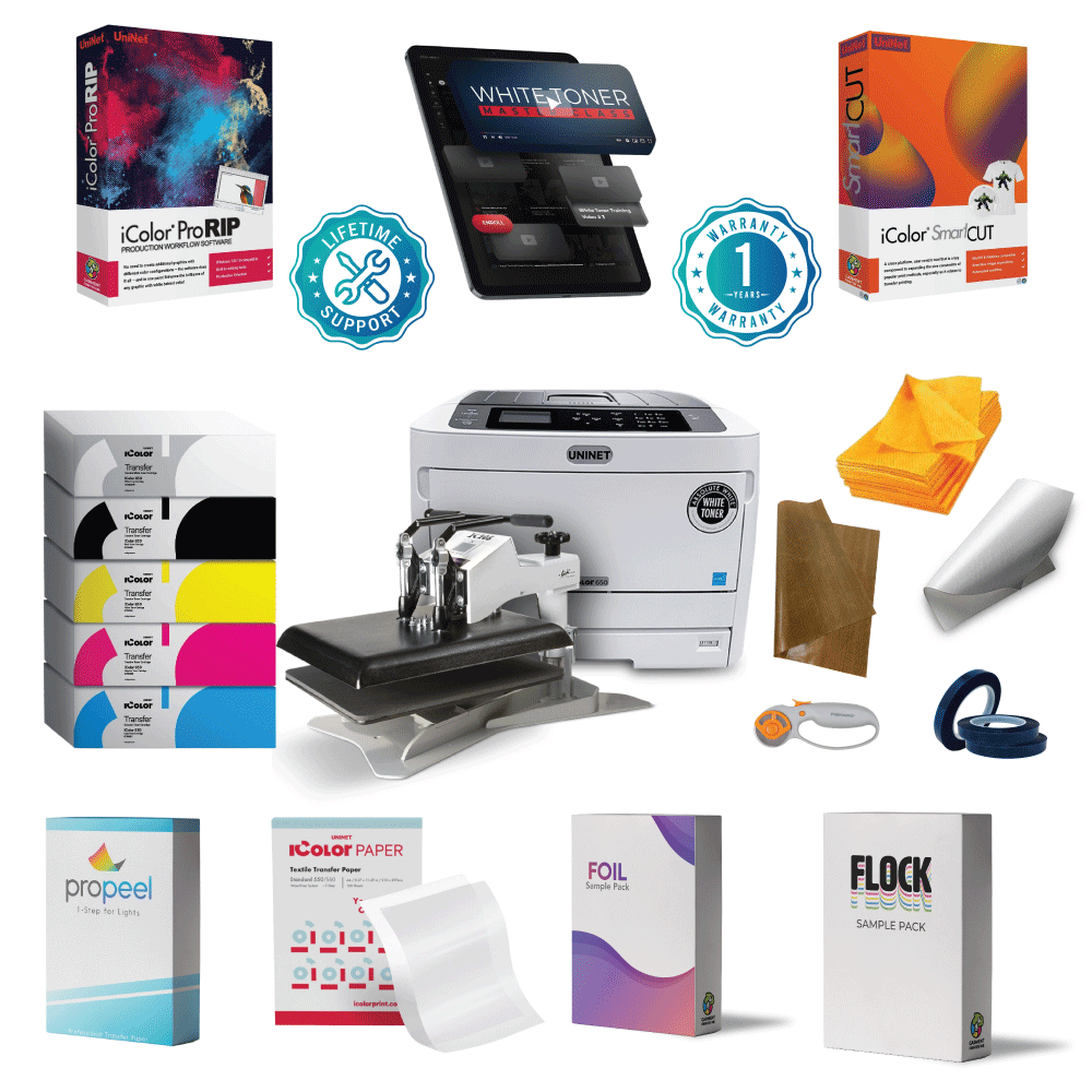 iColor 650 Starter Package Contents: