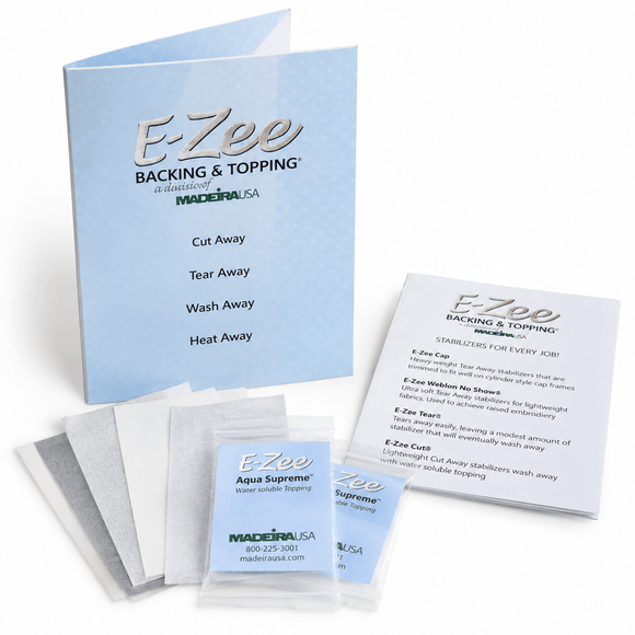 Madeira Embroidery Stabilizer Sample Pack Madeira E-Zee Backing & Topping Sample Pack