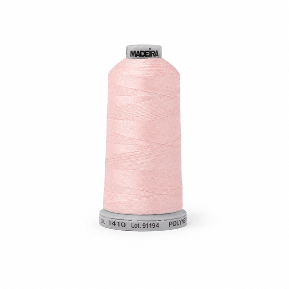 Madeira Thread Spool (1100 yd) Madeira Polyneon #40 Thread, Powder Pink 1818