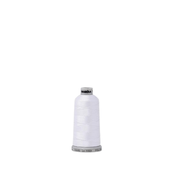 Madeira Thread Spool (1640 yd) Fluorescent White 924-1805 #60 Weight Madeira Polyneon Thread | 1640yd Spool