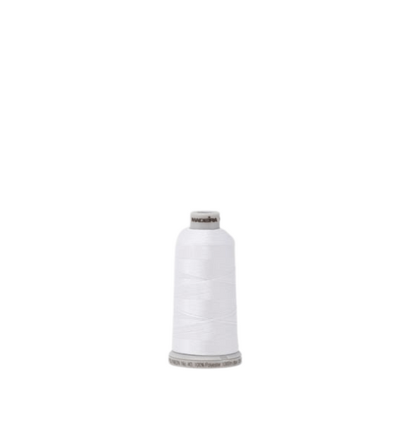 Madeira Thread Spool (1640 yd) Super White 1801 #60 Weight Madeira Polyneon Thread