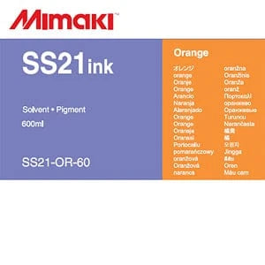 Mimaki Ink 600ml / Orange Mimaki SS21 Eco-Solvent Ink