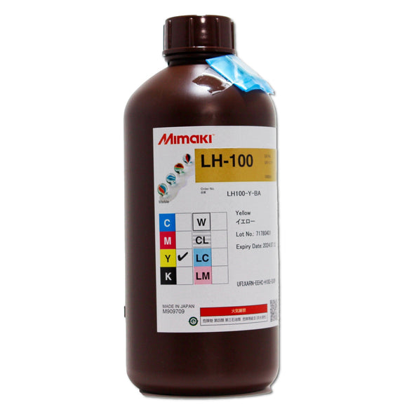 Mimaki ink Mimaki LH-100 UV Ink 1 liter / Yellow Mimaki LH-100 UV Ink