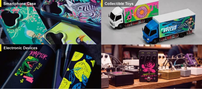 Choose hard, flexible or fluorescent ink capabilities