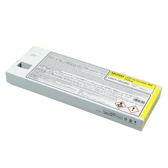 Mutoh Ink Yellow - 220ml Mutoh UH21 UV-LED Ink 220ml Cartridges