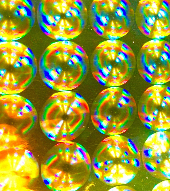 ProPeel Media 1yd / 24" / Gold Bubbles ProPeel Holographic Adhesive Backed Film - 24"
