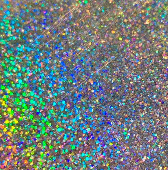 ProPeel Media 1yd / 24" / Royal Shimmer Silver ProPeel Holographic Adhesive Backed Film - 24"
