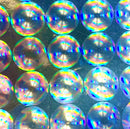 ProPeel Media 1yd / 24" / Silver Bubbles ProPeel Holographic Adhesive Backed Film - 24"