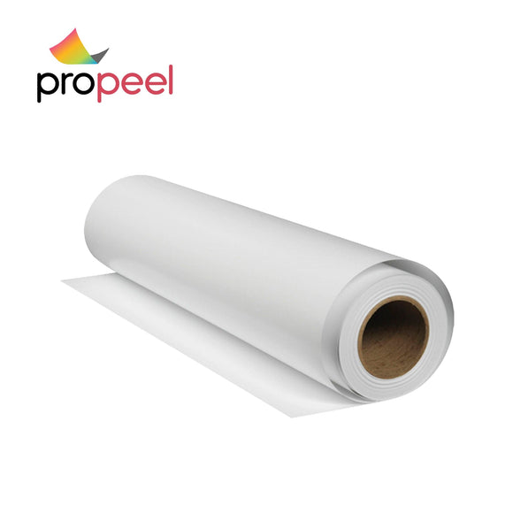 Propeel Media PP303 ProPeel 3.4 mil MATTE OPAQUE White Air Egress Permanent Printable Vinyl