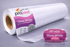 Propeel Media PP400 ProPeel 3.4 mil GLOSS White Permanent Printable Vinyl