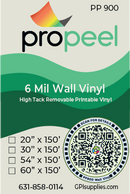 Propeel Media PP900 ProPeel 6 mil WALL White High Tack Removable Printable Vinyl