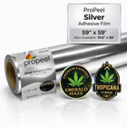 ProPeel Media ProPeel Silver Adhesive Backed Film (Solvent & UV Printable) (Copy)