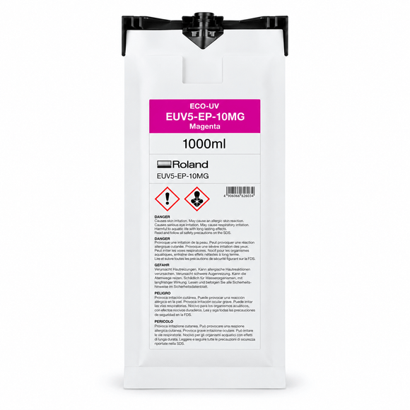 Roland Ink Magenta Roland Eco-UV5 EUV5 Ink 1000ml Pouch - EUV5-EP-10