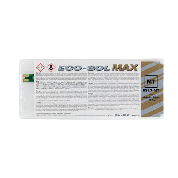 Roland Ink Metallic Silver Roland BN-20 ESL3 Eco-Sol Max Ink 220ml