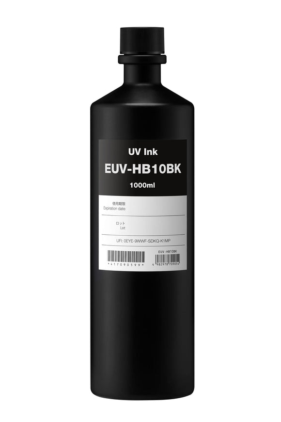 Roland UV Ink Black Roland ECO-UV EUV-HB 1000 mL UV Ink for RC-300 Series
