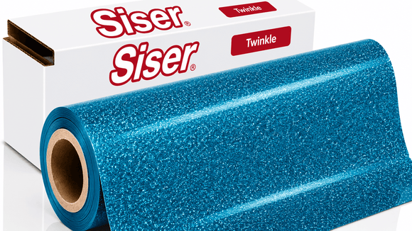 Siser Media Aqua / 12" / 5yd Siser Twinkle Vinyl