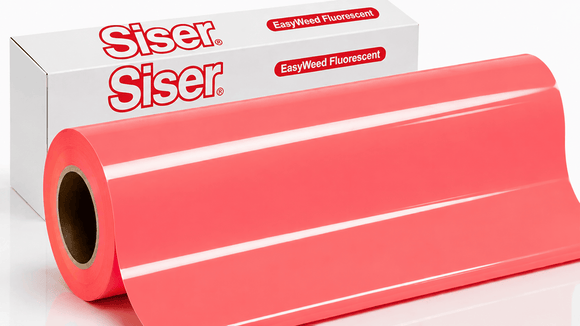 Siser Media Fluorescent Coral / 12" / 5yd Siser EasyWeed Fluorescent Vinyl