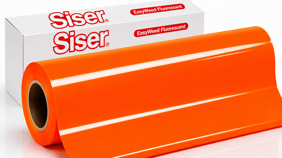 Siser Media Fluorescent Orange / 12" / 5yd Siser EasyWeed Fluorescent Vinyl