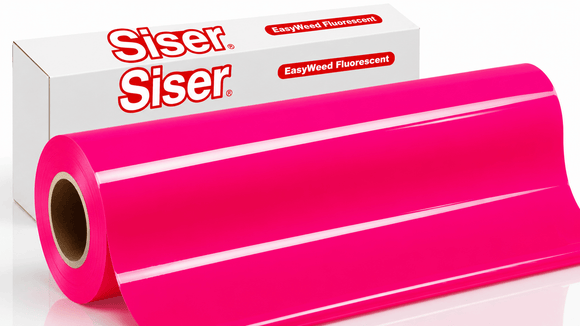 Siser Media Fluorescent Raspberry / 12" / 5yd Siser EasyWeed Fluorescent Vinyl