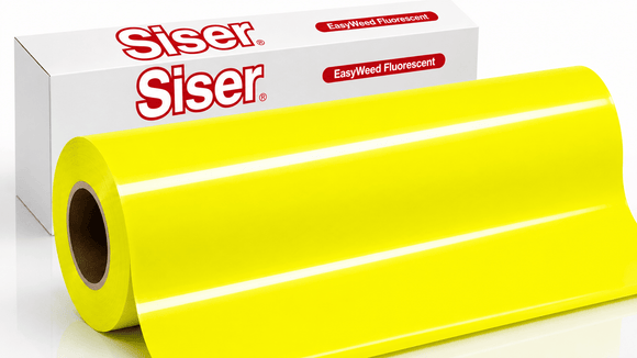 Siser Media Fluorescent Yellow / 12" / 5yd Siser EasyWeed Fluorescent Vinyl